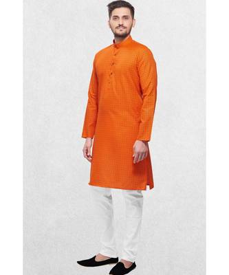 Mens Cotton Designer Printed Kurta Suit (Tropical Jaisalmer Collection) 1
