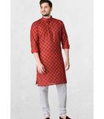 Mens Cotton Designer Printed Kurta Suit (Tropical Jaisalmer Collection)