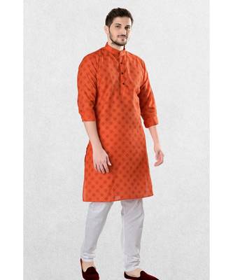 Mens Cotton Designer Printed Kurta Suit (Tropical Jaisalmer Collection) 1