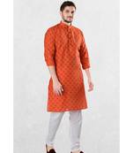 Mens Cotton Designer Printed Kurta Suit (Tropical Jaisalmer Collection)