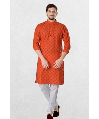 Mens Cotton Designer Printed Kurta Suit (Tropical Jaisalmer Collection) 4