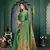 Green woven banarasi silk saree with blouse