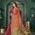 Red woven banarasi silk saree with blouse
