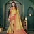 Beige woven banarasi silk saree with blouse