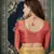 Beige woven banarasi silk saree with blouse
