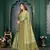 Green woven banarasi silk saree with blouse