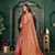 Pink woven banarasi silk saree with blouse