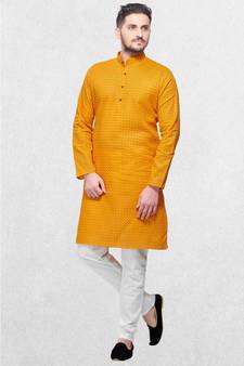 Mens Cotton Designer Printed Kurta