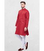 Mens Cotton Designer Printed Kurta