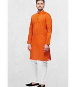 Mens Cotton Designer Printed Kurta