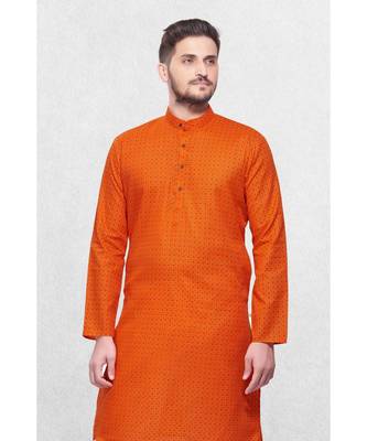 Mens Cotton Designer Printed Kurta 2