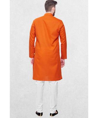 Mens Cotton Designer Printed Kurta 3