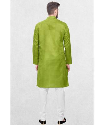 Mens Cotton Designer Printed Kurta 2