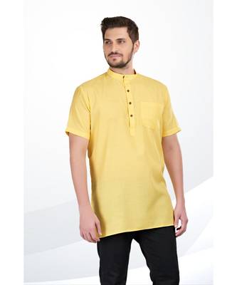 Mens Cotton Short Kurta 1