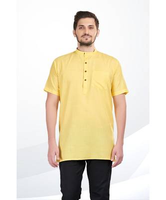 Mens Cotton Short Kurta 4