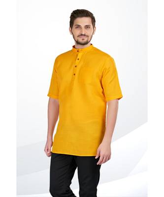 Mens Cotton Short Kurta 4