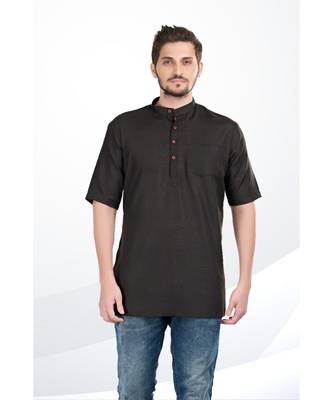 Mens Cotton Short Kurta 4