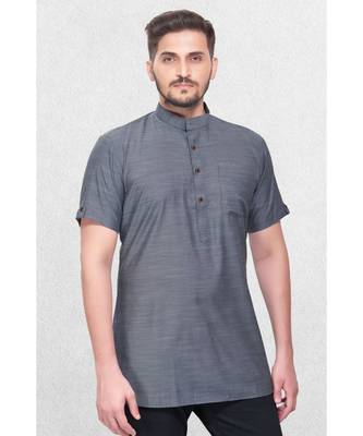 Mens Cotton Short Kurta 3