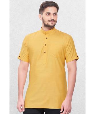 Mens Cotton Short Kurta 3