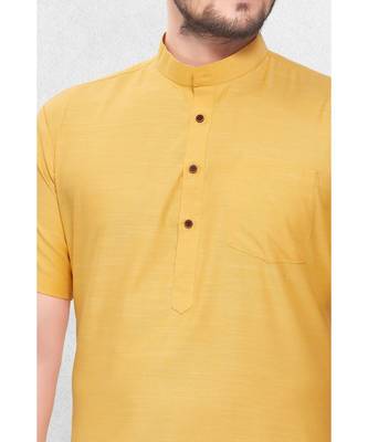 Mens Cotton Short Kurta 4