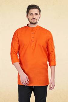 Mens Cotton Short Kurta