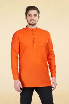 Mens Cotton Short Kurta