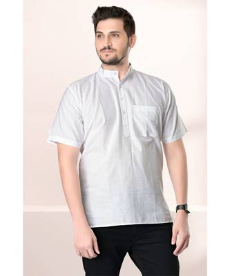 Mens Camric-Cotton Short Kurta (Comfort Wear) 1