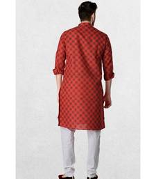 Mens Cotton Designer Printed Kurta