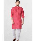 Mens Cotton Designer Printed Kurta