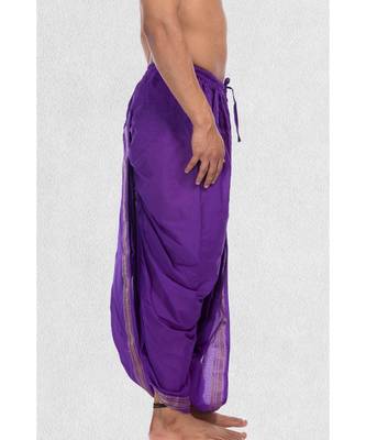 Mens Cotton-Silk Pitambari Dhoti 3