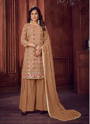 Chiku embroidered georgette salwar 1