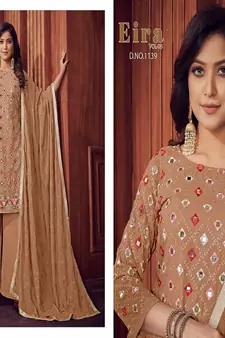 Chiku embroidered georgette salwar