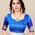 SAREE MALL Women's Art Silk Blue Printed Designer Saree With Blouse Piece