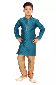 ue Color Blackberry Kurta Churidar Set