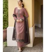 Dark Pink Georgette Party Wear Salwar Kameez