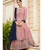 Pink Georgette Party Wear Salwar Kameez
