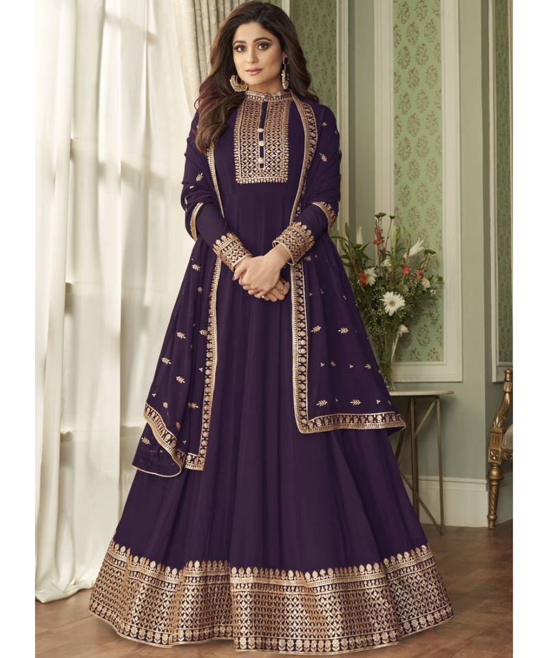 fitted lace wedding dress Simple gowns for Indian wedding reception Purple