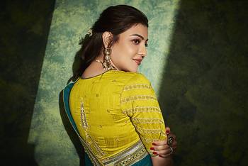 Green woven silk saree with blouse 5