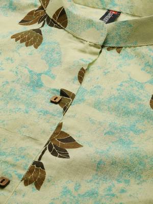 Minora Pure Cotton Off-White Printed Kurta Sets & Trousers  5