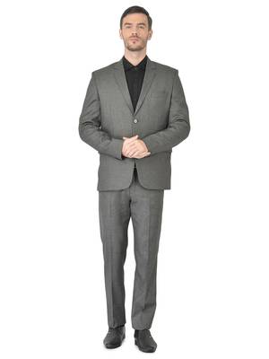 Black Polyester Blazer With Trouser 1