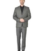 Black Polyester Blazer With Trouser