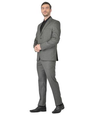 Black Polyester Blazer With Trouser 2