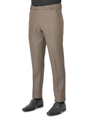 Brown Polyester Blazer With Trouser 4
