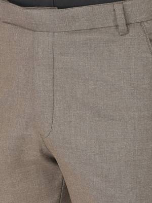 Brown Polyester Blazer With Trouser 5