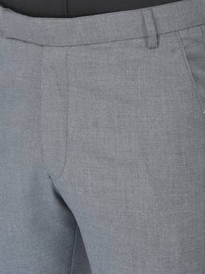 Grey Polyester Blazer With Trouser 5