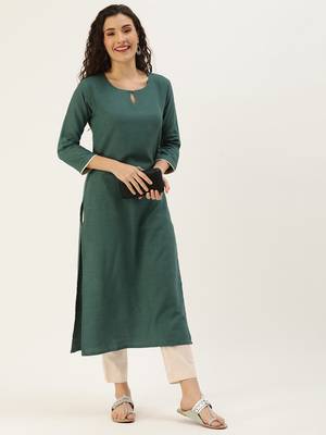 Minora Rayon Firozi Embroidered Kurta Sets & Trousers  2