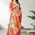 Red woven paithani silk saree with blouse