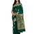 Green woven cotton silk saree with blouse