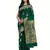 Green woven cotton silk saree with blouse