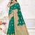 Light green woven banarasi saree with blouse